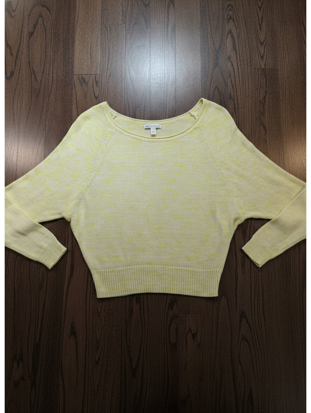 American Eagle Outfitters Yellow Cotton Polyester Sweater XS